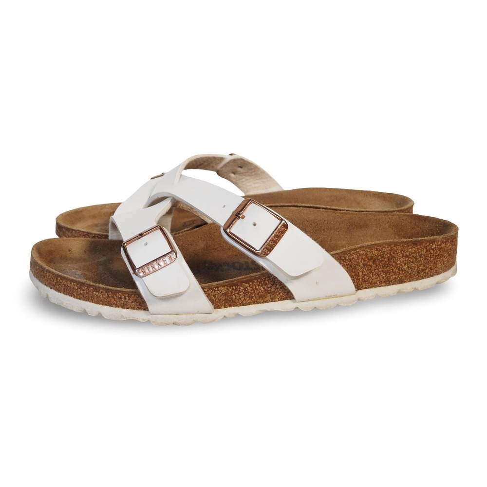 Birkenstock Yao Balance White Birko-Flor Sandals Womens 8 39 Medium Width - Picture 2 of 11